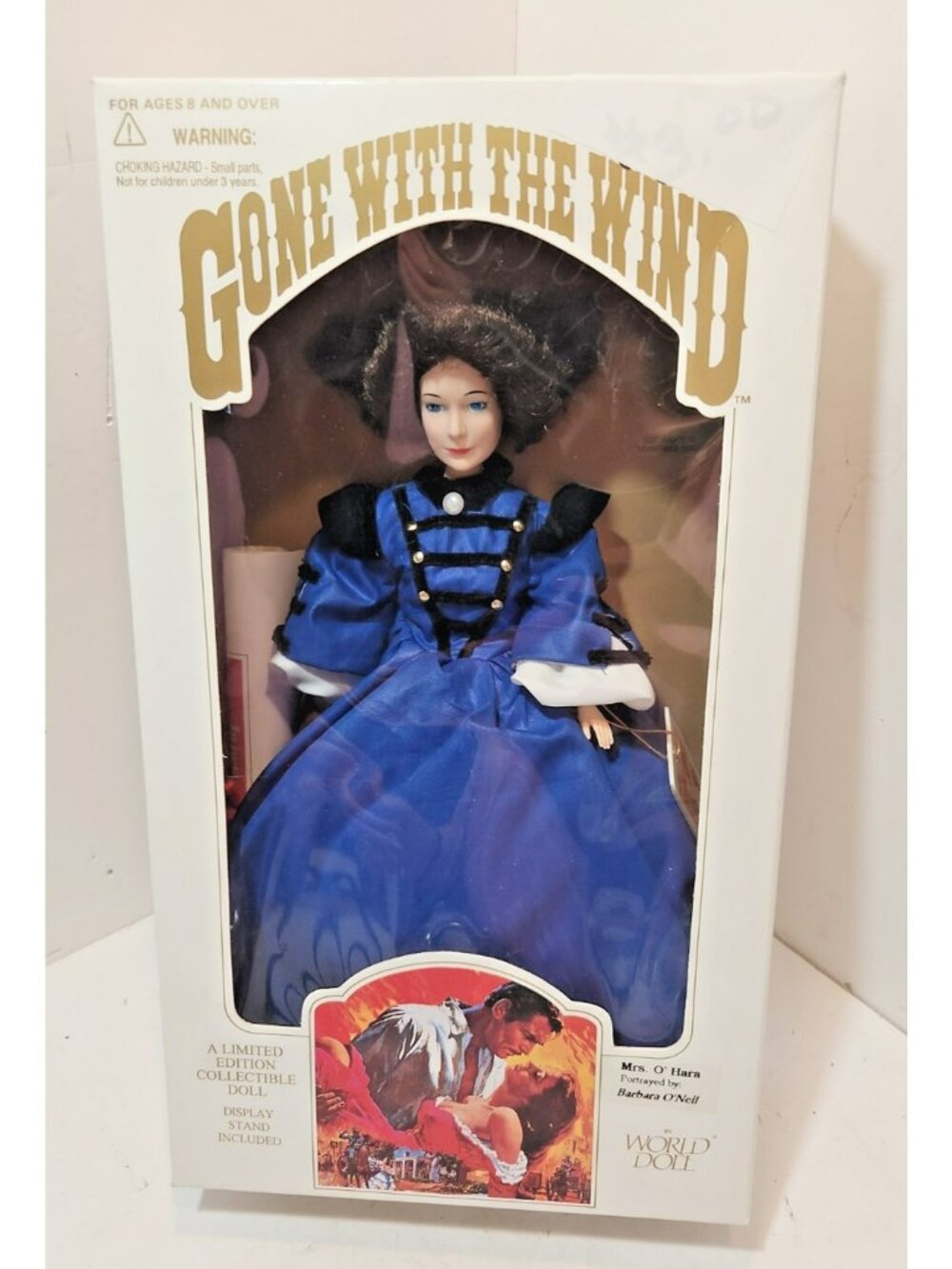 Vtg 1989 World Doll Gone With the Wind Mrs. O'Hara Doll Limited Edition NIB